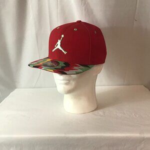 Jordan Jumpman Zig Zag Flat Bill Adjustable Back Athletic Sport Cut Hat